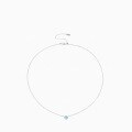 wholesale 925 Sterling Silver Minimalist Bubble Single Diamond Necklace, Niche Design, High-End Feel, Light Luxury, Versatile Diamond Necklace Collarbone Chain-0-1