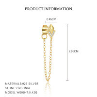 wholesale S925 Sterling Silver Geometric Minimalist Square Earrings For Women, Creative Fashion Versatile French Trendy Ear Accessories-E5268-Gold/Pair 925 Silver