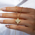 S925 Silver Moissanite Star Pendant Necklace-0-2