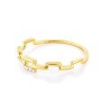 wholesale 14K Rose Gold, 18K Gold, Korean-style Elegant, Fashionable, Niche Accessories, Autumn/Winter Classic, Elegant, Minimalist Ring-0-1