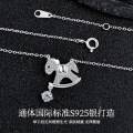 Sterling Silver New Pendant Necklace Women's Minimalist Design Light Luxury-0-0