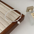 wholesale 925 Sterling Silver Minimalist Heavy Work Bell Bracelet for Women, Korean New Style, Trendy, Unique, Niche Design Bangle-0-4