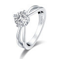 wholesale S925 Sterling Silver Cocktail CZ Ring Light Luxury Engagement Wedding Ring for Women-0-21