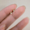 wholesale S925 Sterling Silver Single Diamond Mini Faceted Stud Earrings Korean Style Exquisite and Elegant Sweet Women's Earrings M03602-0-0