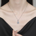 S925 Silver Moissanite Infinity Pendant Necklace-0-2