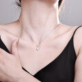 S925 Sterling Silver Vintage Ferris Wheel Mini Shovel Necklace for Women-0-2