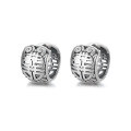 wholesale S925 silver retro antique double happiness hollow-out trendy niche creative design versatile earrings ear clips-0-6