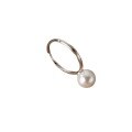 wholesale S925 Sterling Silver Women's French Pearl Ring Retro Elegant Minimalist Open Ring R01215-0-4