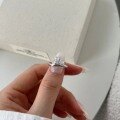 wholesale S925 Sterling Silver Cross-Border Light Luxury Women's Ring with 8A Zircon-0-2