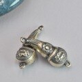 wholesale 925 Sterling Silver Ethnic Ancient Style Retro Small Gourd DIY Jewelry Accessories Antique Chinese-style Sweater Necklace Pendant-0-3