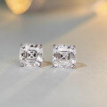 wholesale S925 Sterling Silver Pagoda 6-Carat High Carbon Diamond Zircon Ear Studs Wholesale for Women, New Collection from Jiumei Jewelry-0-1