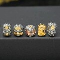 wholesale Gold-Plated S925 Ancient Silver Gilded Fire Bodhi Gold-Swallowing Beast Vajra Elephant God Garuda Lucky Bead DIY Bracelet Accessories-0-2