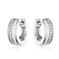 wholesale 925 Sterling Silver Round Drop Glue Zircon Ear Clips Ins Style Light Luxury High-end Sensation Women's Cross-border Earrings-0-4