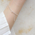 wholesale S925 Sterling Silver Korean Style Personality Design Barrel Bead Chain, Barrel Bead Bracelet Accessory-0-2