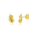 wholesale Metal Brass Water Drop Personality Earringsins-0-0