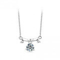 925 Silver Zodiac Pendant with 1-Carat Moissanite Necklace for Women-0-14