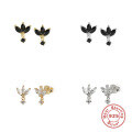 wholesale S925 Sterling Silver Marquise Diamond Stud Earrings, Cross-Border Best-Selling Trendy Creative INS Style-0-0