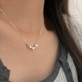 wholesale S925 Sterling Silver Korean Version Chiheng Broken Silver Necklace for Women, Small and Minimalist, Luxuriously Exquisite, Versatile Trendy Collarbone Chain-0-3