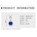 S925 Sterling Silver Emerald-Cut Drop Necklace, Wholesale Supplier-0-9