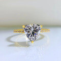 wholesale S925 Silver New Style One-Carat Fat Triangle Precision Full Diamond Micro-Paved Ring for Cross-Border-0-1