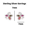 wholesale 925 Sterling Silver Irregular Colorful Stud Earrings For Women-0-12