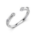 wholesale 925 Sterling Silver Ring for Women, Light Luxury High-End Stackable Super Sparkling Marquise Cut Rhinestone Ring-0-7