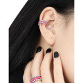 wholesale S925 Sterling Silver Small and Minimalist Multi-layer Bead Resin Drop Ear Cuffs for Women, Unique and Niche-0-2