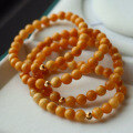 wholesale Vintage European Baltic amber antique floral honey wax natural single-strand bracelet for women-0-2