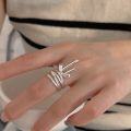 wholesale S925 Sterling Silver Bow Ring for Women, South Korea Dongdaemun New Style Minimalist Fashion Ring with Premium Feel-0-2