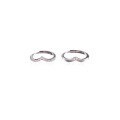 Sterling Silver Moissanite Möbius Couple's Ring, Adjustable Unisex Design-0-4