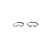 Sterling Silver Moissanite Möbius Couple's Ring, Adjustable Unisex Design-S925 Sterling Silver + Moissanite