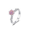 wholesale S925 Sterling Silver Moissanite Ring for Women, Luxury and High-End Feel, Custom Wedding Ring, Valentine's Day Gift, Wholesale Ring-0-6