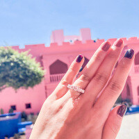 S925 Sterling Silver Rectangular Bevel-Cut Zircon Ring, Fashionable Luxury-Style R [Clearance Sale with Free Shipping]  US Size 7