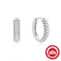 wholesale 925 Sterling Silver Twisted Figure-8 Diamond Stud Earrings,-0-8