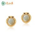 wholesale S925 sterling silver Japanese-style new cute cartoon owl earrings vintage elongated stone earrings for women wholesale-0-0