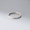 wholesale 999 Sterling Silver Three Lives Three Worlds Couple's Plain Ring, Unisex Minimalist Versatile Band R02083-0-4