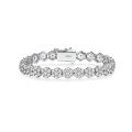 wholesale S925 Sterling Silver Fully Set Floral Bracelet for Women, Exquisite and Elegant, Versatile, Best-Seller on Independent Sites-0-4