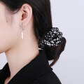 wholesale S925 Sterling Silver Trendy Hip-hop Street Style Layered Chain Tassel Drop Earrings-0-3