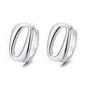 wholesale S925 Sterling Silver European and American Cross-Border Hollow Circle Ear Clasps, Sleep-Friendly Removable Versatile Commuter Earrings-0-4