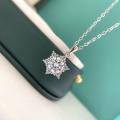 wholesale S925 Sterling Silver Cross-Border Moissanite Hexagram Necklace, TikTok Viral Live Stream Hot Seller, Factory Direct Sales, Dropshipping Available-0-0