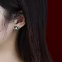 wholesale 925 Sterling Silver bfirst Original Design Vintage Earrings Chinese New Year Ear Studs High-end Exquisite Silver Jewelry-Sterling Silver Earrings 925 Silver