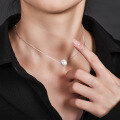 wholesale 925 Sterling Silver Sweet and Freshwater Pearl Beaded Necklace, Niche Design Luxury Collarbone Chain Live Streaming Wholesale Source-0-0