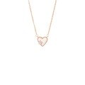 wholesale Sterling Silver Heart Necklace for Women, Small and Fresh, Diamond-Encrusted Star Collarbone Chain, Sweet Mother-of-Pearl Love, Simple and Minimalist, TikTok Live-0-4