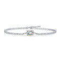 wholesale S925 Silver Moissanite Aurora Bracelet, Fashionable and Elegant, Internet-Famous Hot Sale, Simple and Chic Gift Bracelet, High-Quality Ready Stock-0-5