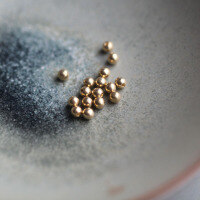 wholesale 14K Solid Gold Screw Back Earring Stud with Ball-9K gold round bead earrings for one price