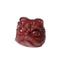 wholesale Metal material natural high-content cinnabar new product lion dance small lion zodiac year pendant ornament back cloud bracelet accessory-0-4