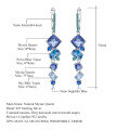 wholesale S925 Sterling Silver Designer High-End Luxury Jewelry Set with Natural Topaz Ring, Earrings, and Pendant-0-6