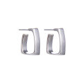 wholesale Metal material, geometric square fashion 925 sterling silver niche minimalist ins style earrings,-0-4