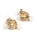 wholesale [] 925 Sterling Gold Plated French Vintage Style Pearl Earrings for Women, Winter Versatile New Arrival Accessories-0-3
