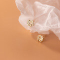 wholesale S925 Sterling Silver French Charming Small Rose Elegant Miniature Petite High-end Floral Earrings G9969-0-2